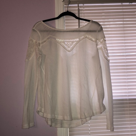 Free People White Long Sleeve - Picture 1 of 4
